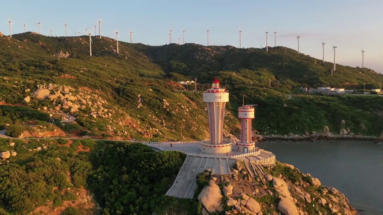 南澳岛生态旅游区-三囱崖灯塔视频素材