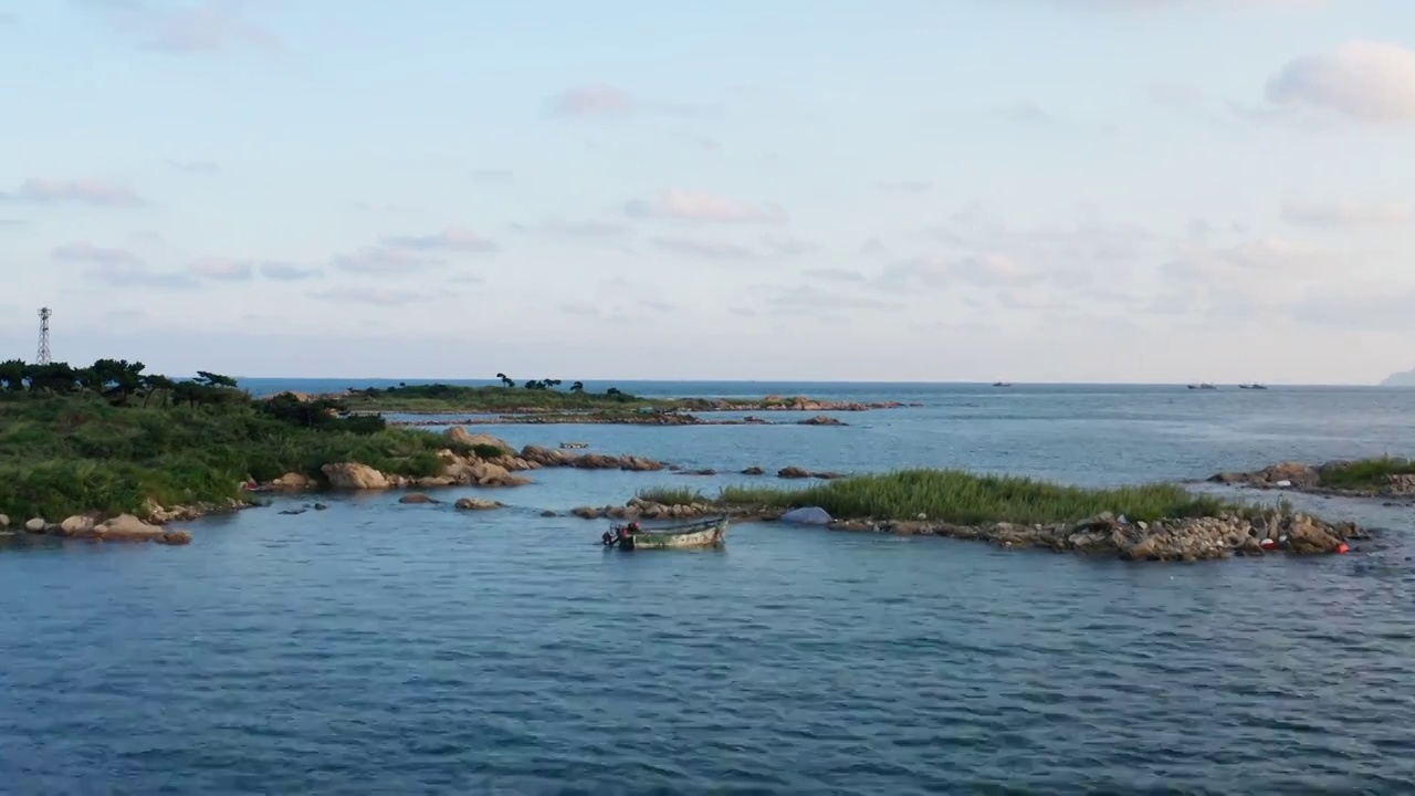 青岛西海岸连三岛风光视频素材