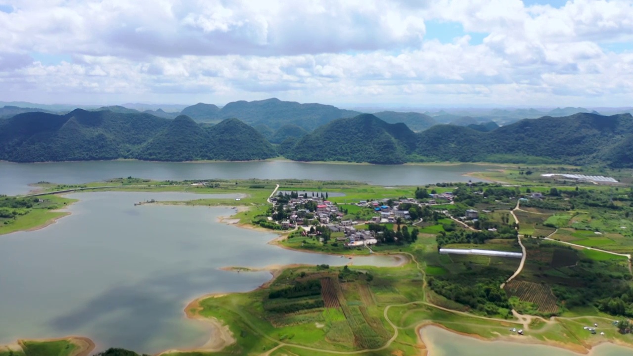 贵州清镇市红枫湖风光视频下载