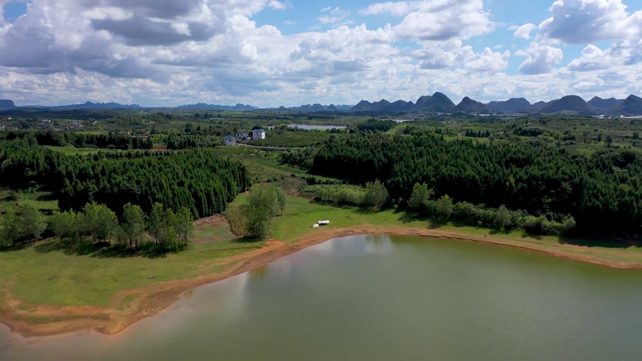 贵州清镇市红枫湖风光视频素材