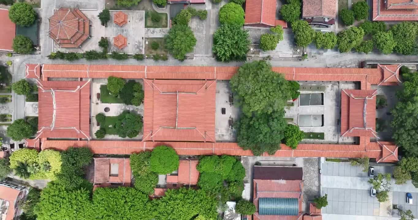 航拍福建泉州承天寺白昼风光视频素材