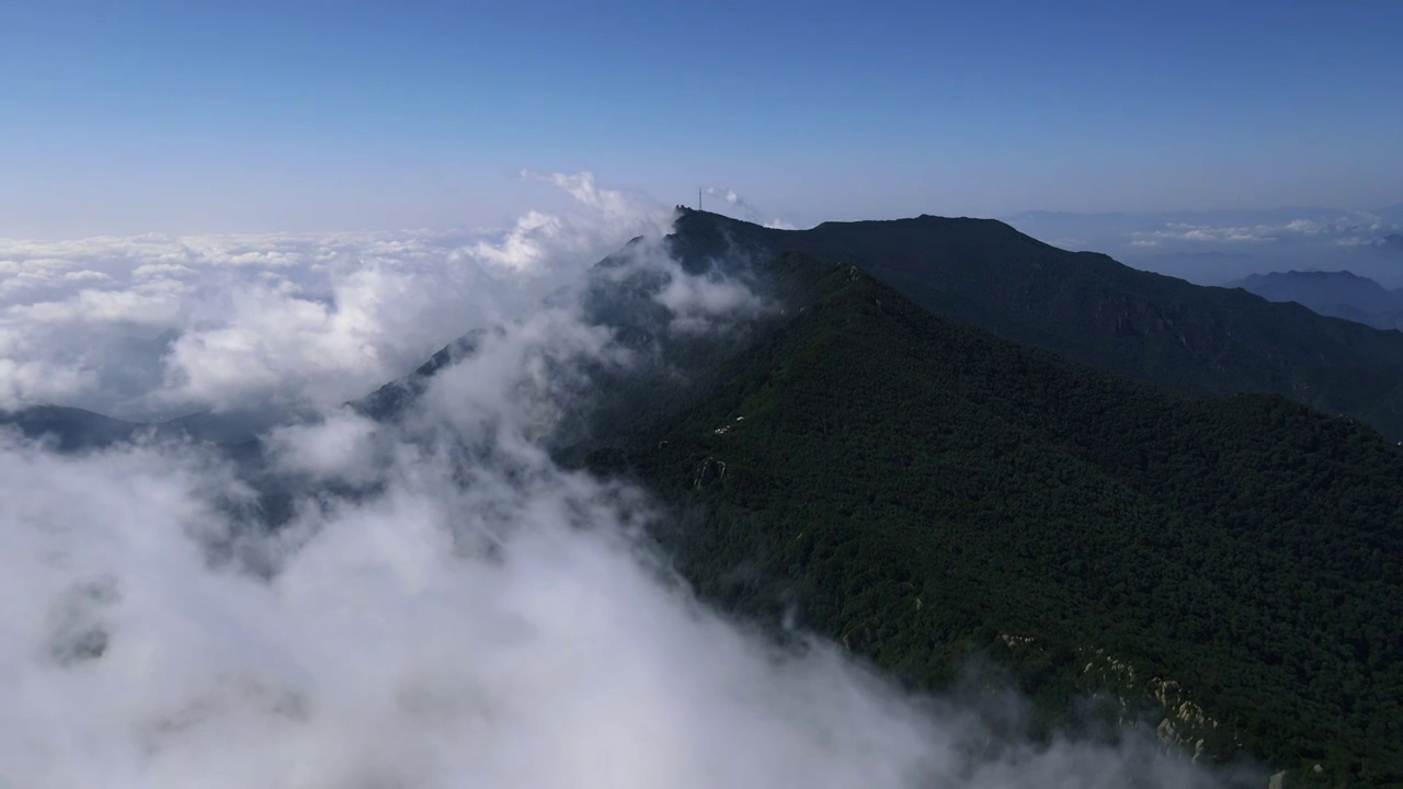 北京百花山顶云海视频素材