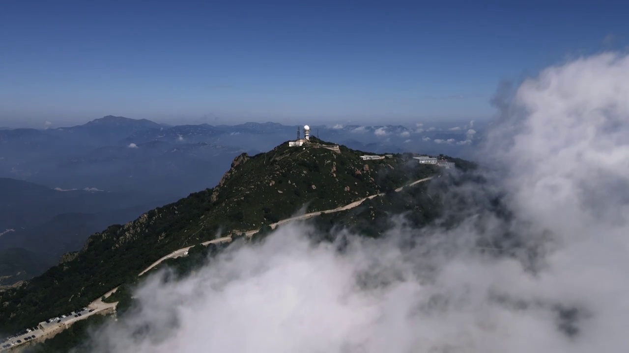 北京百花山顶云海视频素材