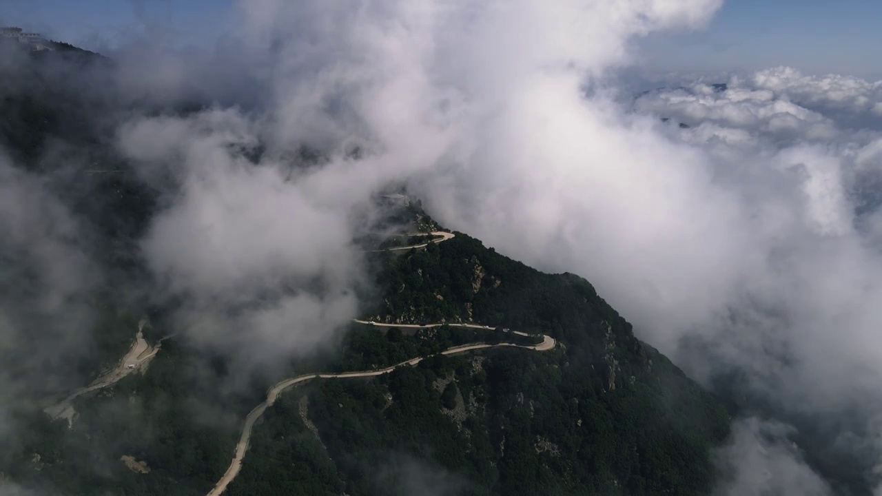 北京百花山顶云海视频素材