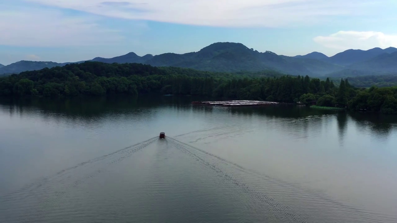 烟雨西湖视频素材