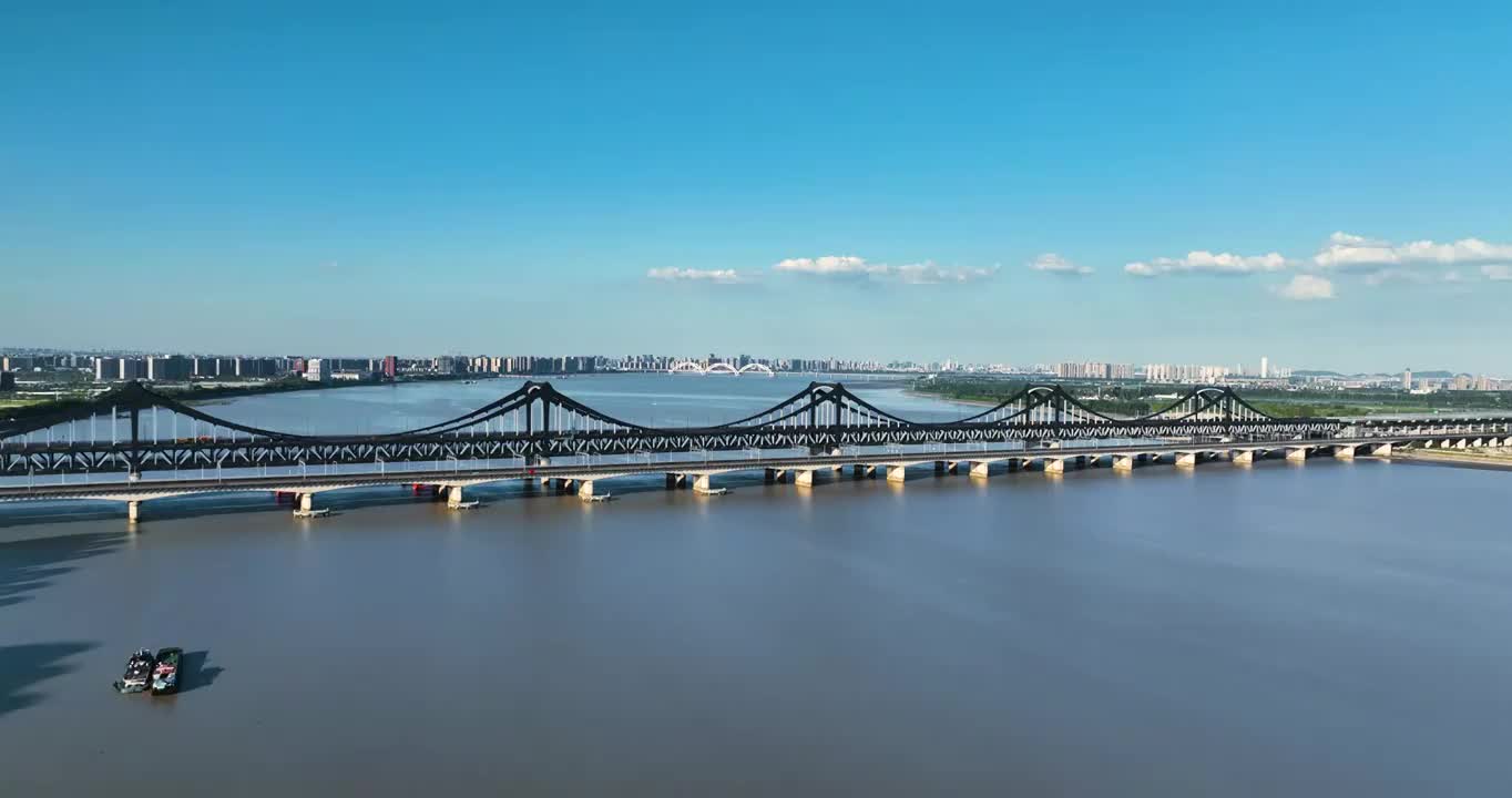 杭州钱塘江两岸风景视频素材