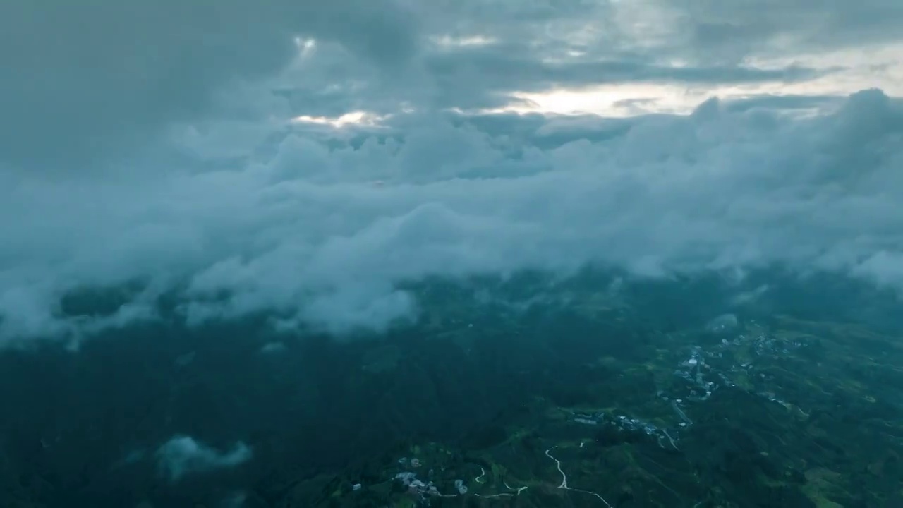 贵州独山县影山镇翁台村的美丽景色视频素材