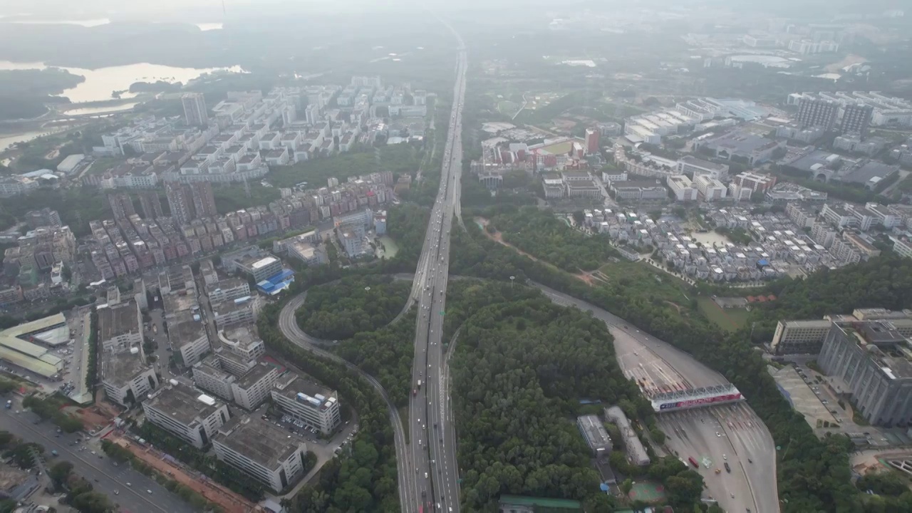 深圳沈海高速立交视频素材