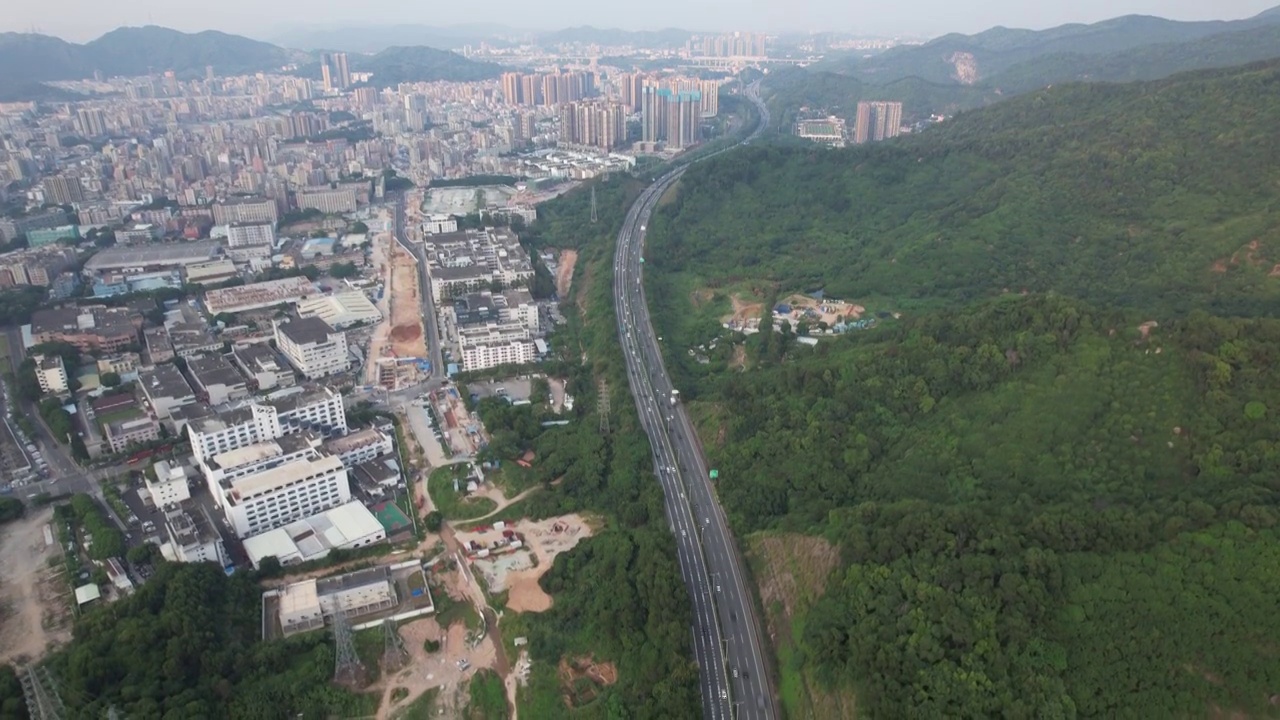 深圳沈海高速立交视频素材