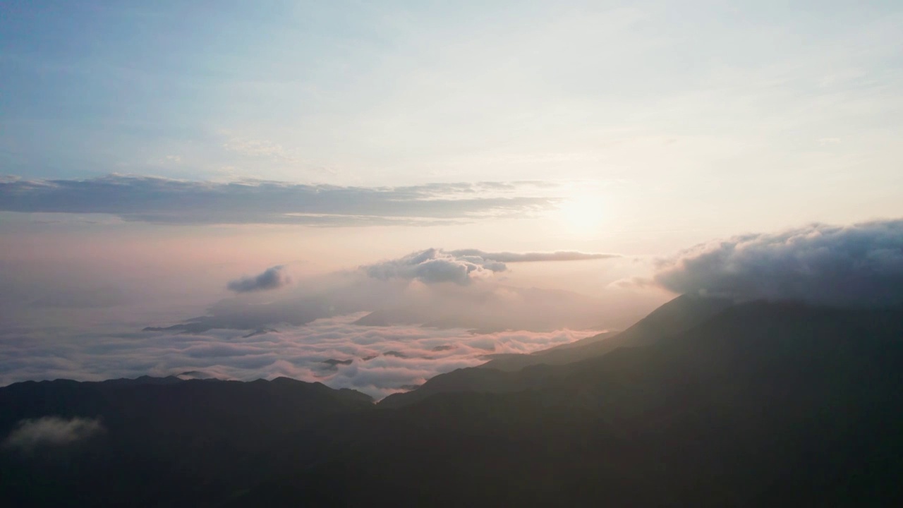 湖南郴州回龙山航拍视频素材