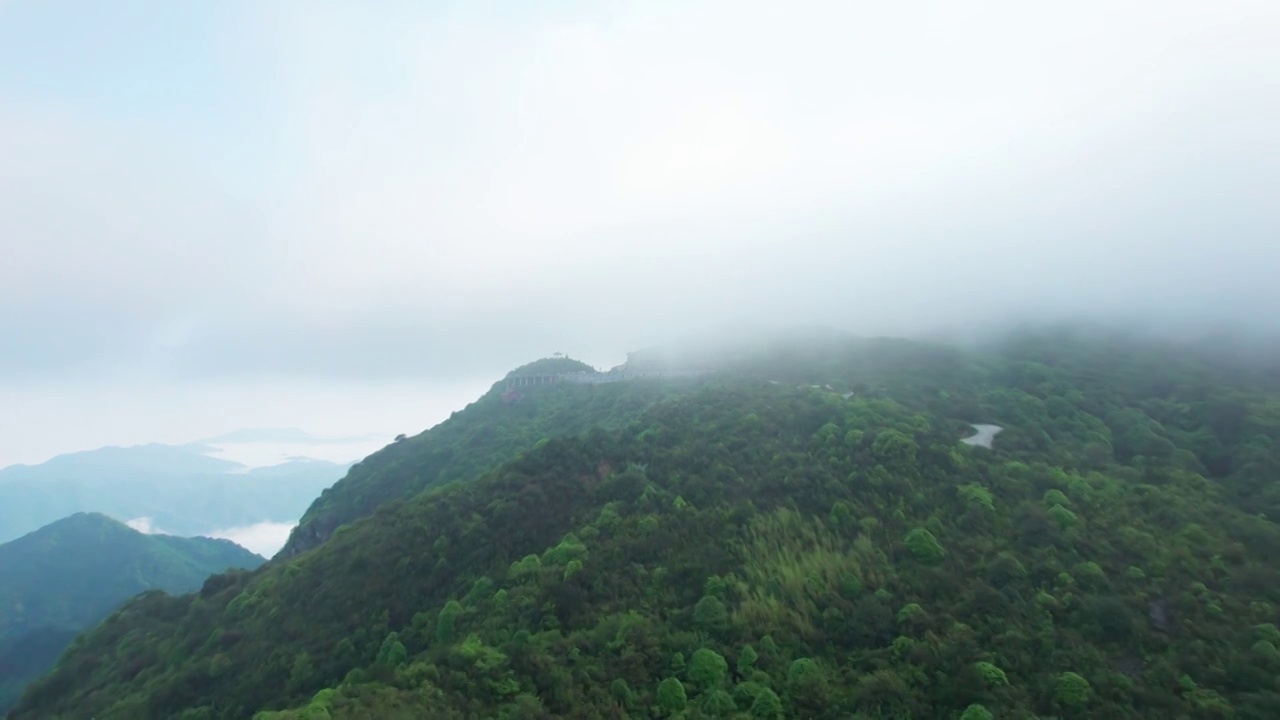 湖南郴州回龙山航拍视频素材