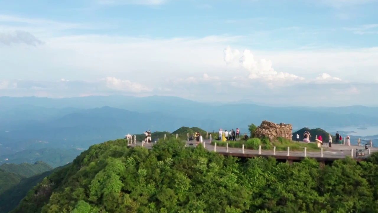 湖南郴州回龙山航拍视频素材