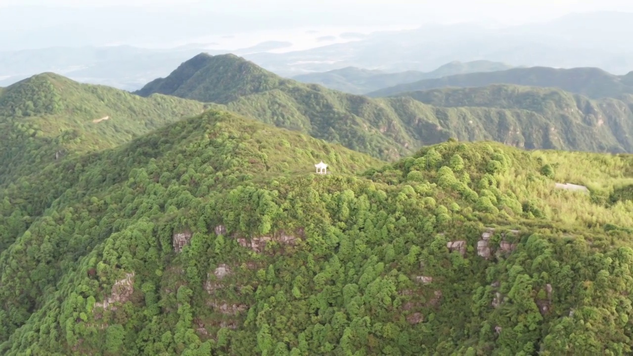 湖南郴州回龙山航拍视频素材