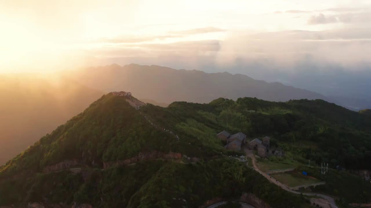 湖南郴州回龙山航拍视频素材