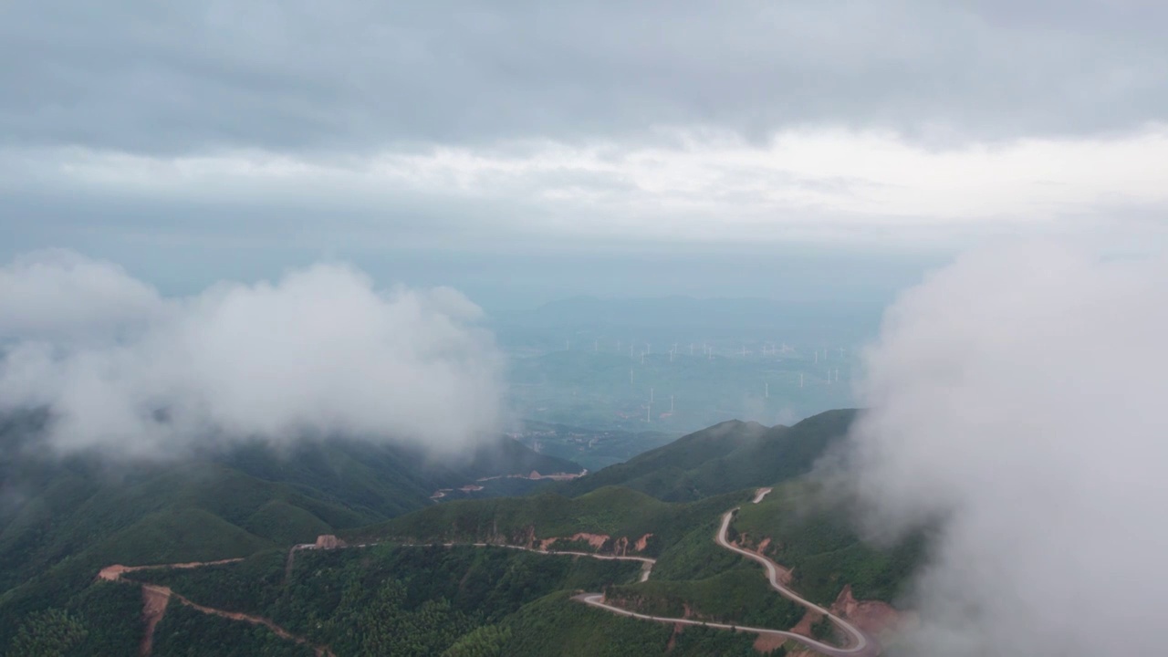 湖南郴州白阜岭航拍视频素材