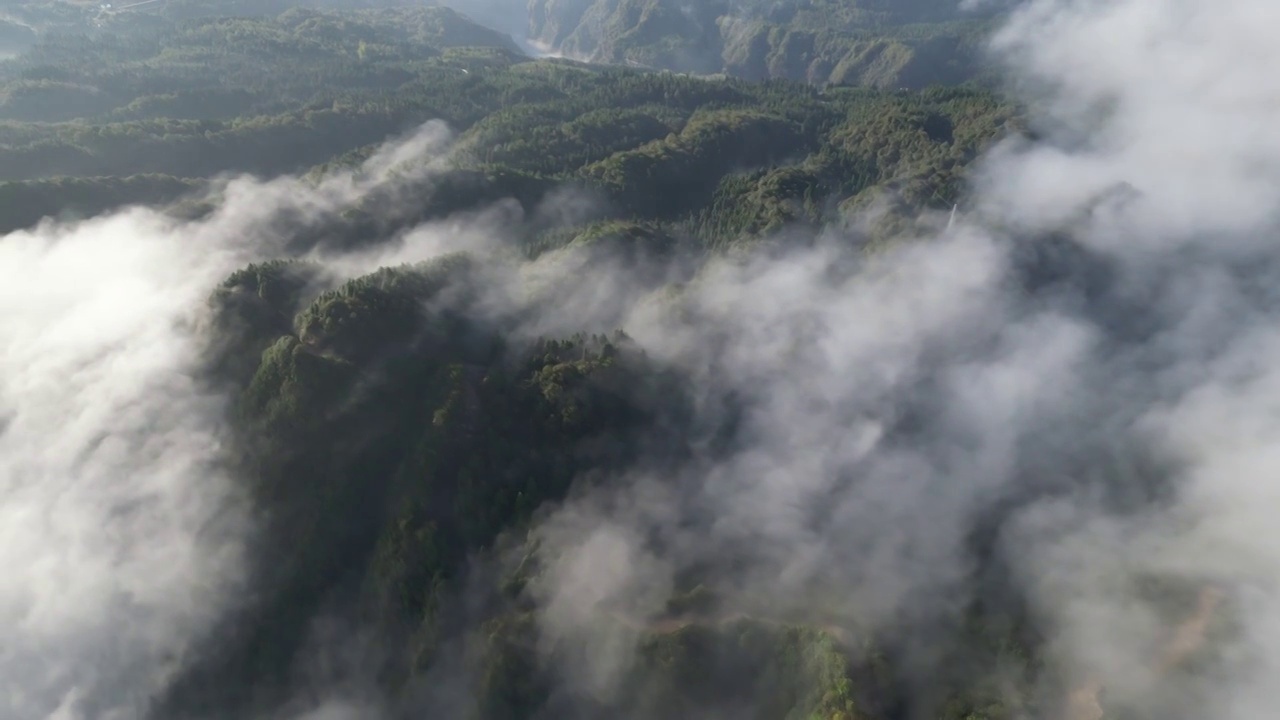 康养胜地湖北利川佛宝山风光视频素材