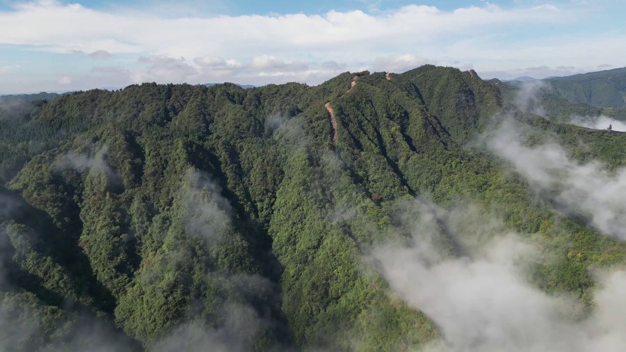 康养胜地湖北利川佛宝山风光视频素材