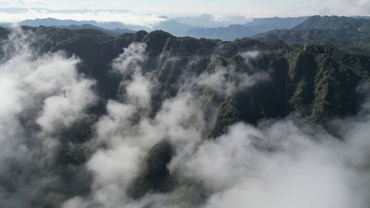 康养胜地湖北利川佛宝山风光视频素材