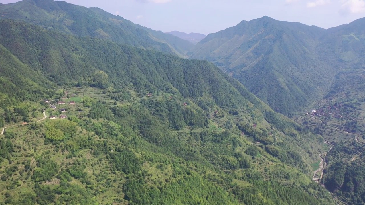 景宁县传统村落董川村视频素材