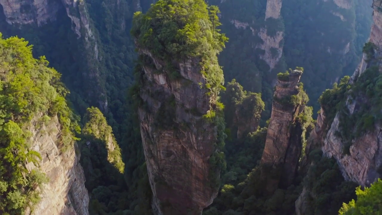 张家界，哈利路亚山，阿凡达取景地，袁家界，武陵源景区视频素材