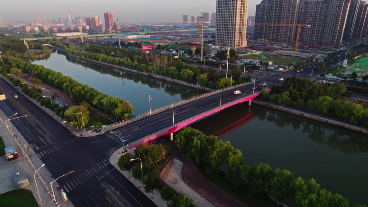 山东济南城市航拍素材视频素材