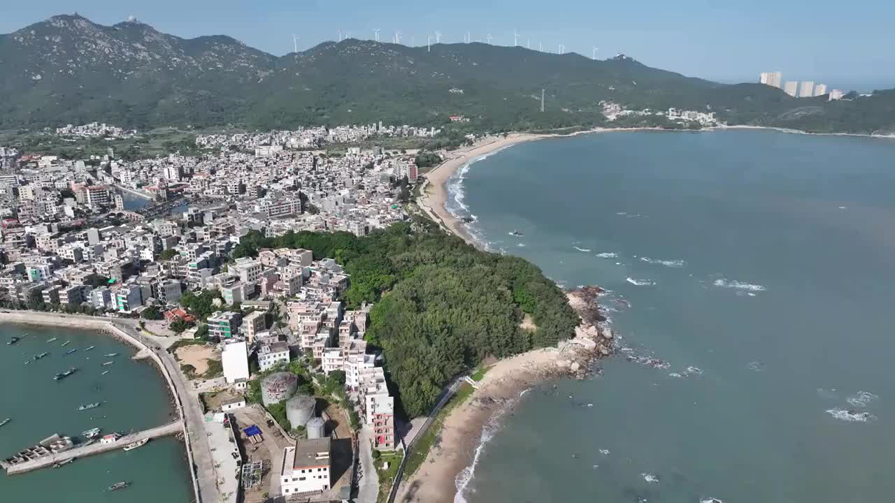 广东省汕头市南澳县宋井风景区航拍视频素材