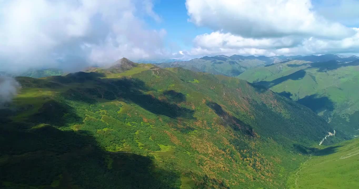 夹金山夏季云海景观视频素材