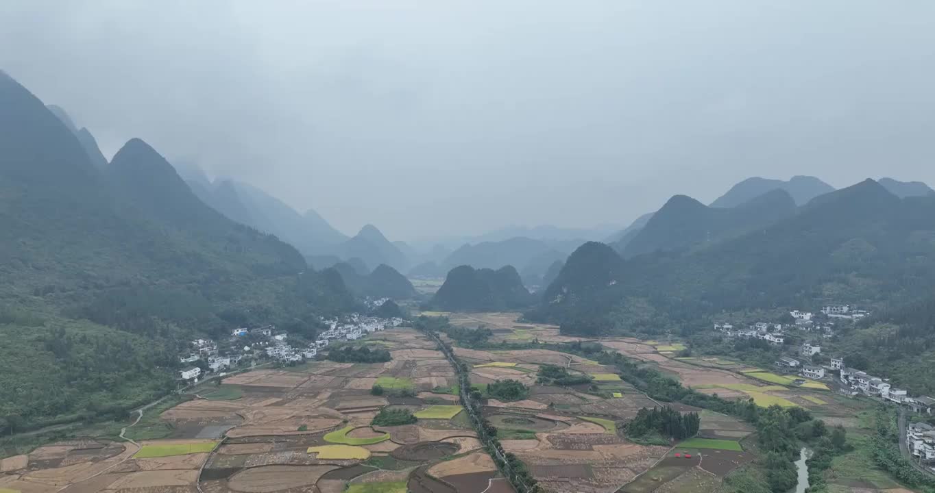 贵州黔西南万峰林航拍视频素材