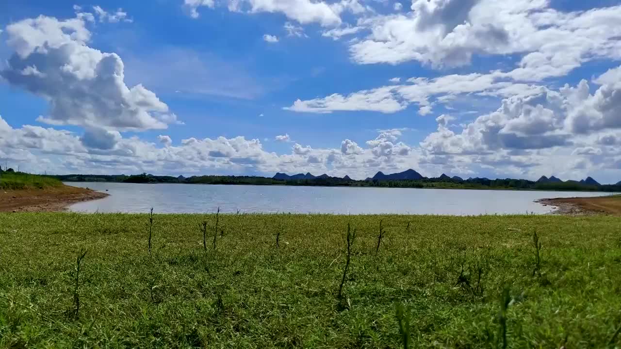 贵州清镇市红枫湖日落延时摄影视频素材