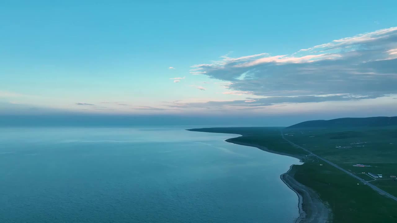 航拍青海湖视频素材