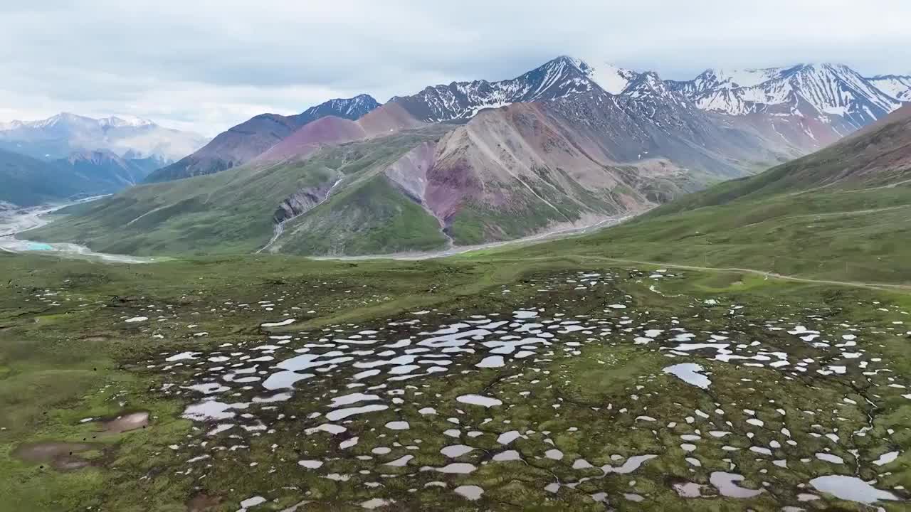 航拍祁连山国家公园，祁连山自然保护区视频素材