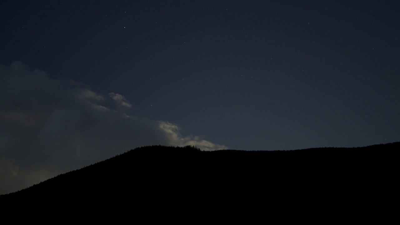 新疆阿勒泰地区的星空延时摄影视频素材