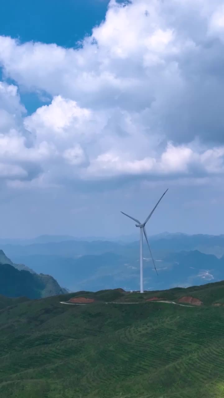 高清竖屏航拍百色乐业草王山风光（合集）视频素材