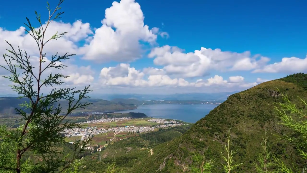 云南澄江抚仙湖8K延时视频素材