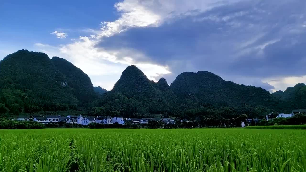 贵州兴义市万峰林风光视频素材