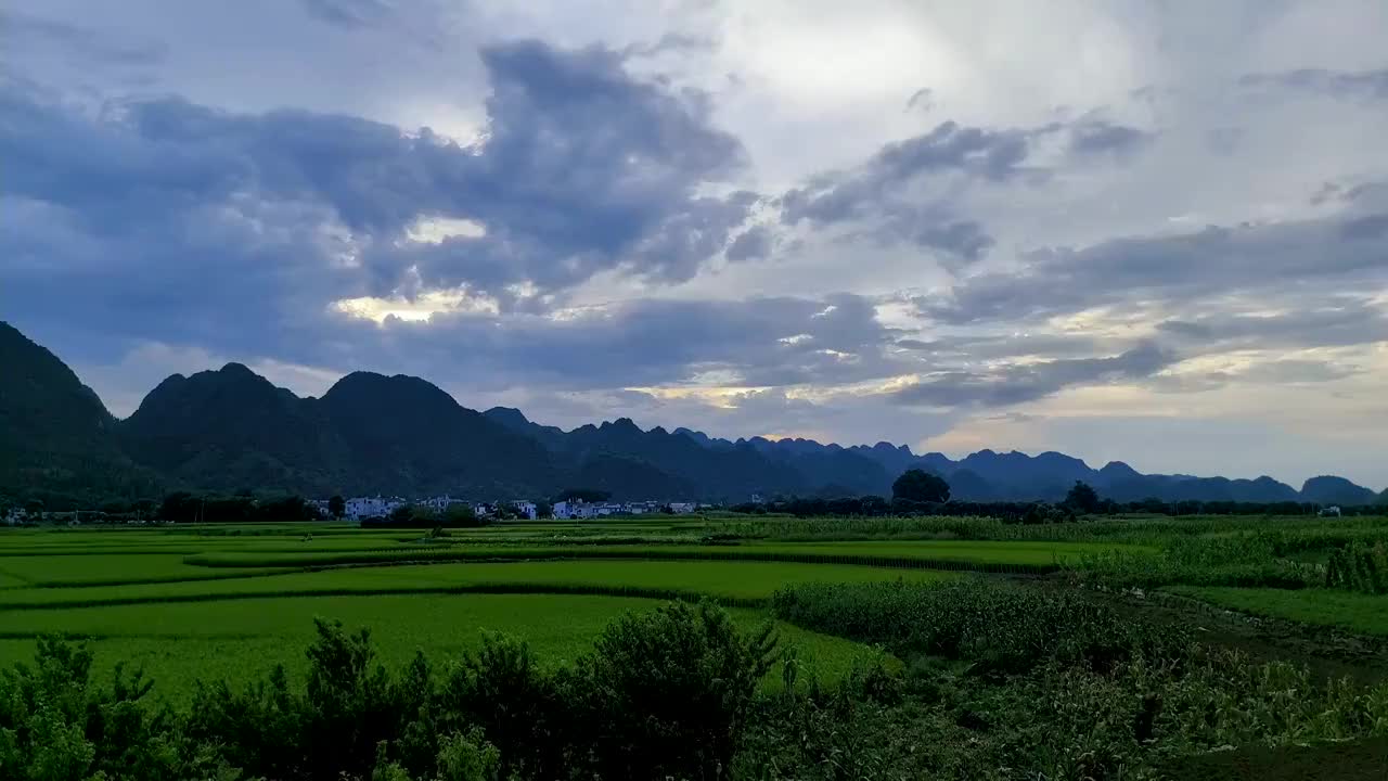 贵州兴义市万峰林风光视频素材