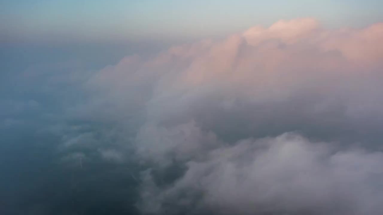 4K30P重庆万州蒲叶林风电场风光航拍延时视频视频素材