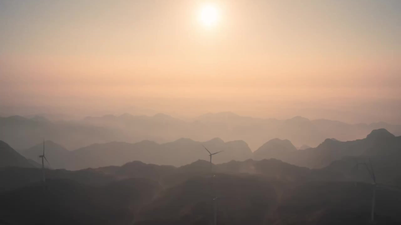 4K30P重庆丰都南天门风光航拍延时视频视频素材