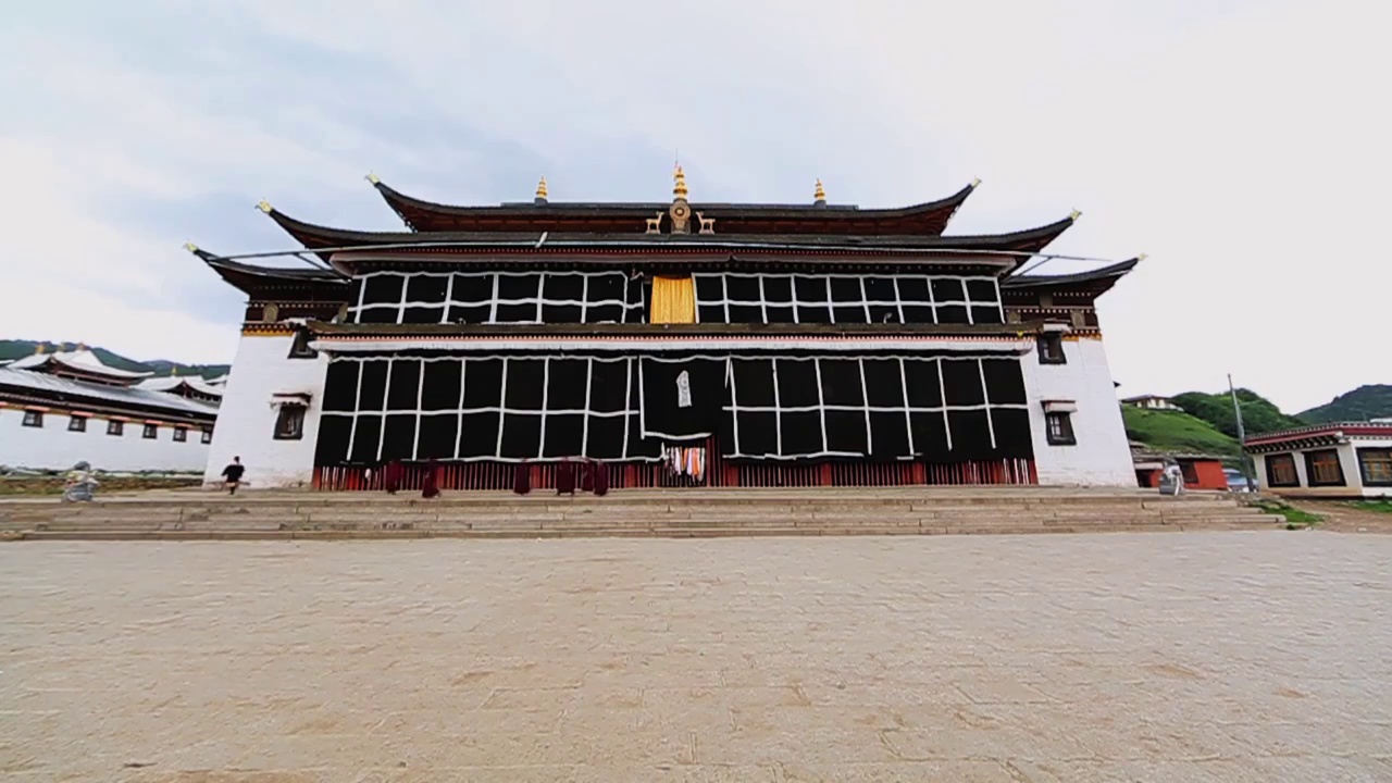 郎木寺建筑外景视频素材