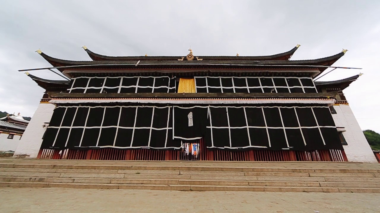 郎木寺建筑外景视频素材