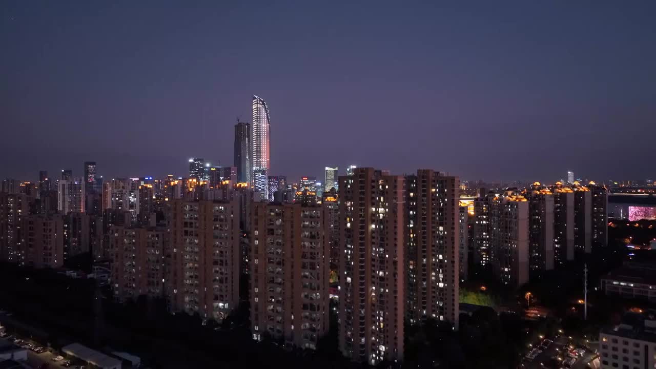 苏州夜景空镜视频素材