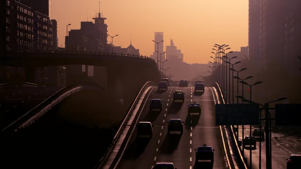 北京长安街秋分日出视频素材