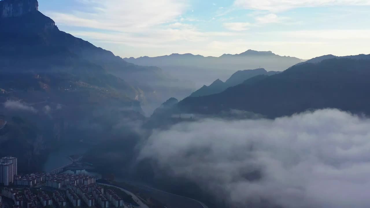 金山湖云海视频素材