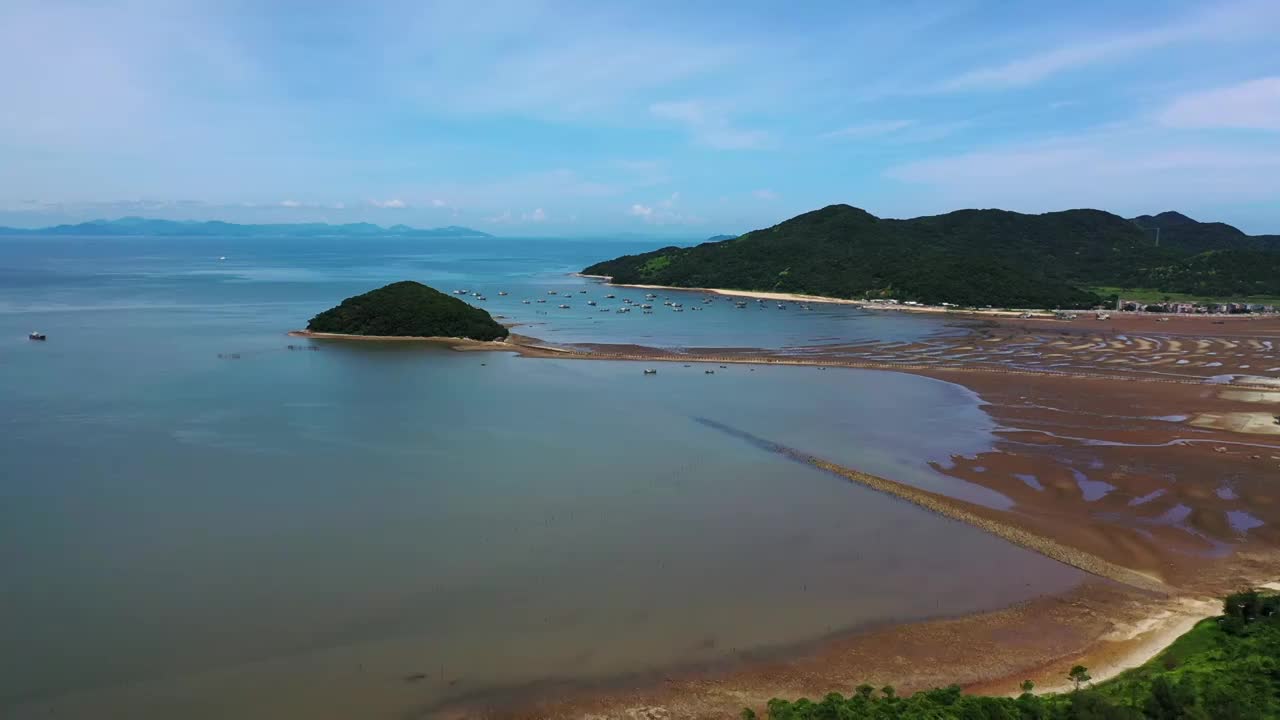 广东省阳江市江城区海陵岛北洛湾景区视频素材