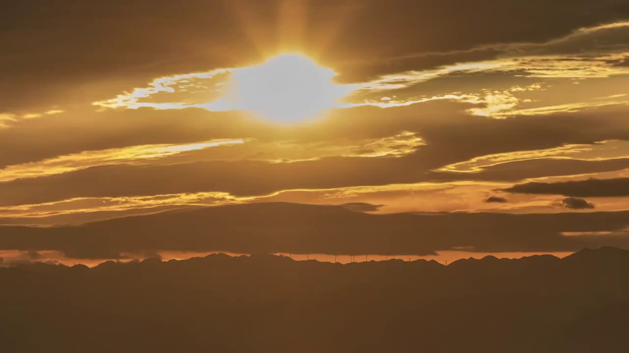 重阳节昌平上空魔幻天空视频素材