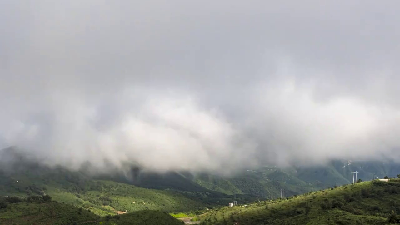 雨后定都阁仙境视频素材