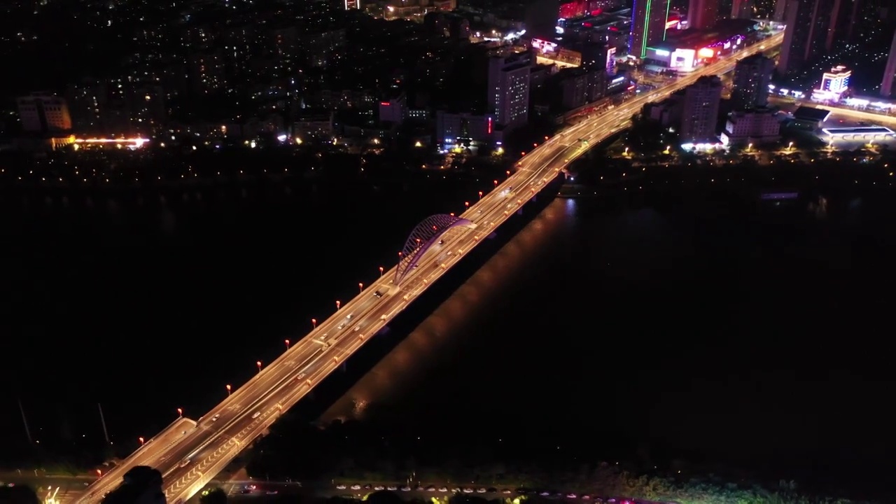 章江大桥夜景视频素材