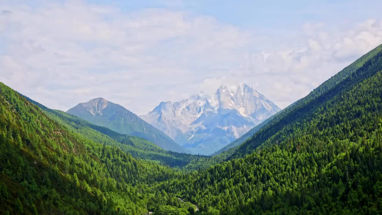 8k雅拉雪山风景延时视频素材