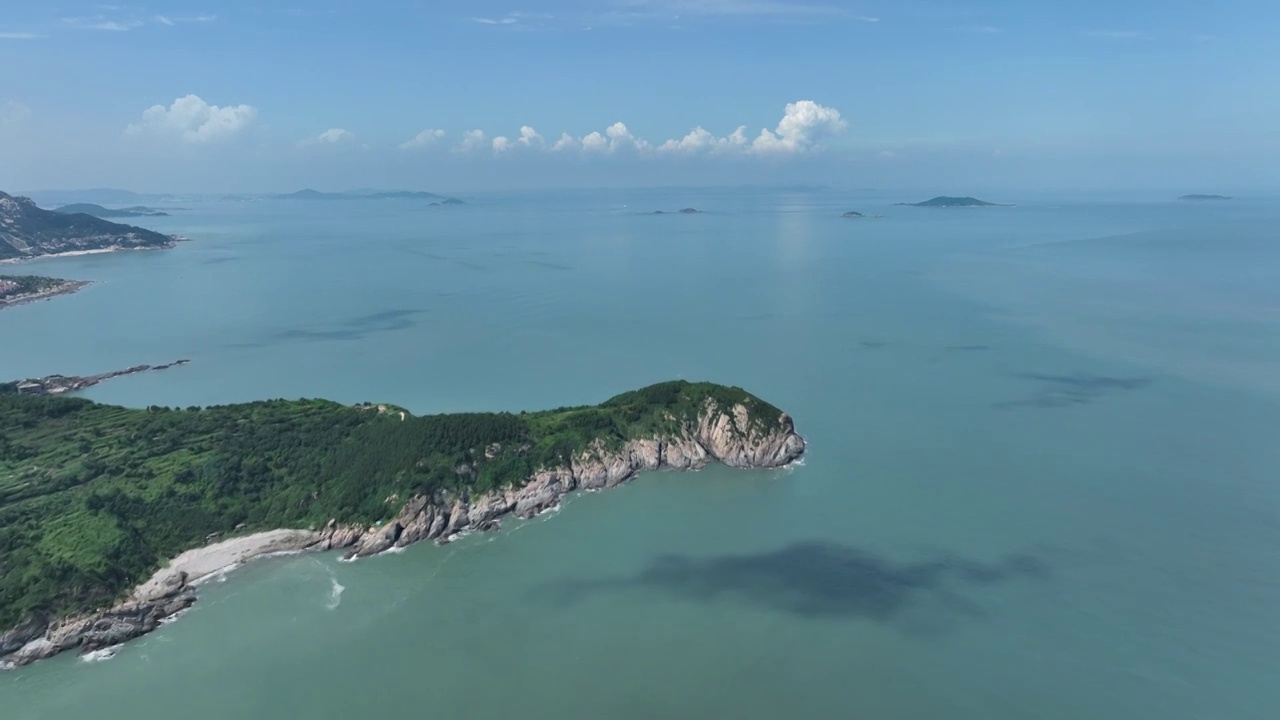 青岛崂山青山村海岸线海岬视频素材