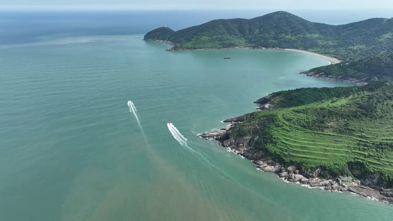 青岛崂山青山村海岸线海岬视频素材